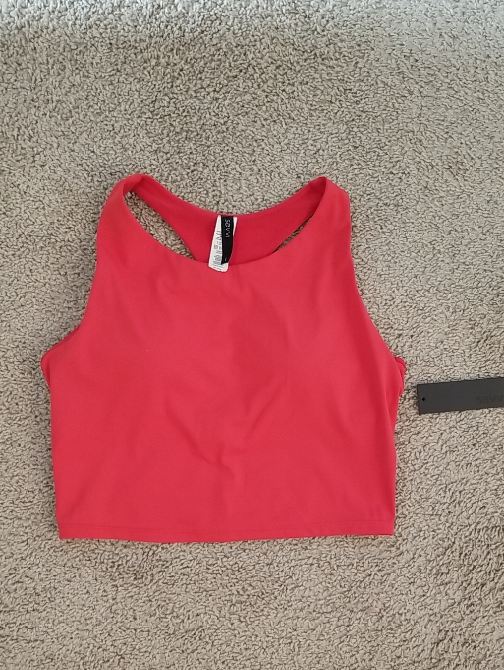 NWT Savvi 'Element Crop' Workout Top